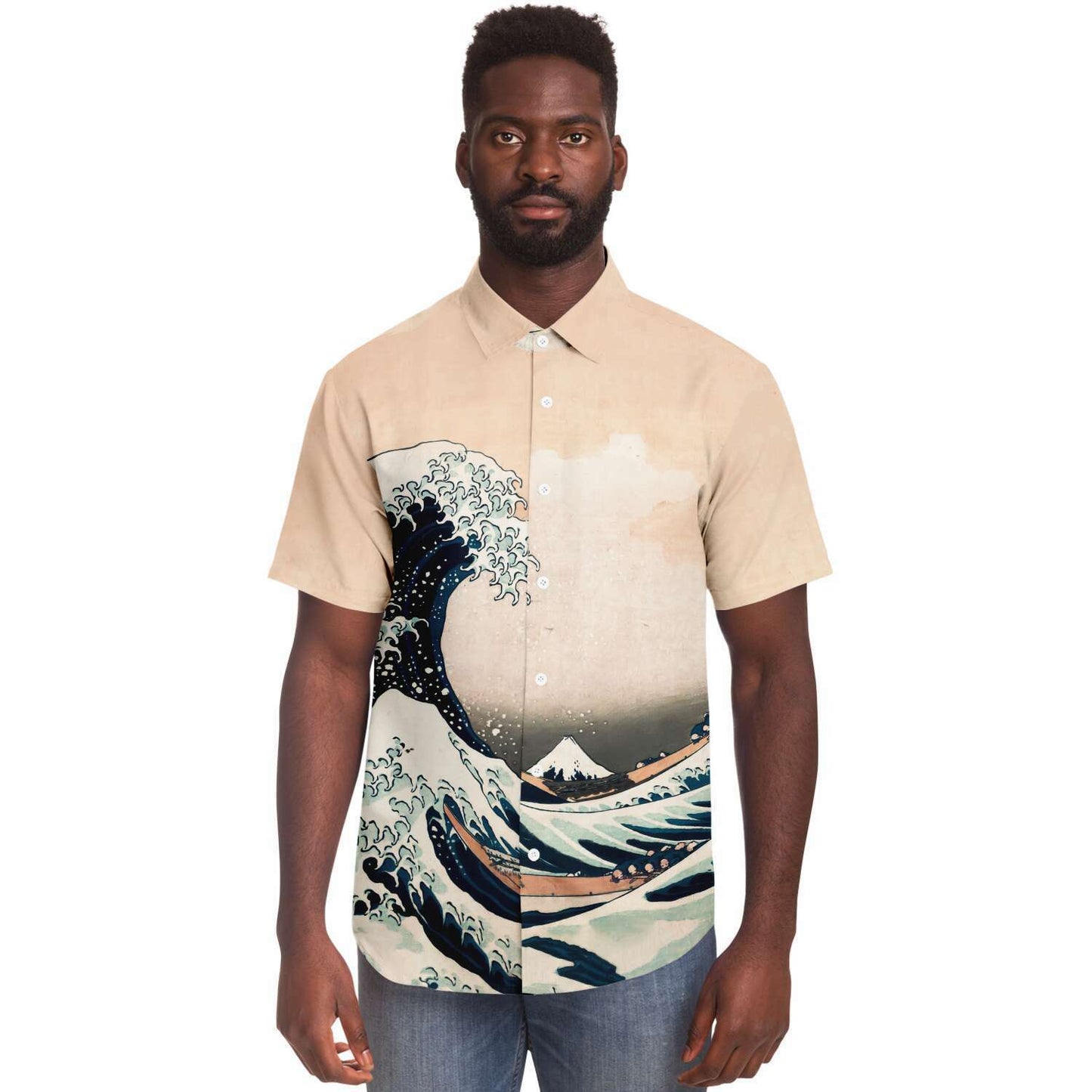 Hokusai The Great Wave off Kanagawa BUTTONED SHIRT