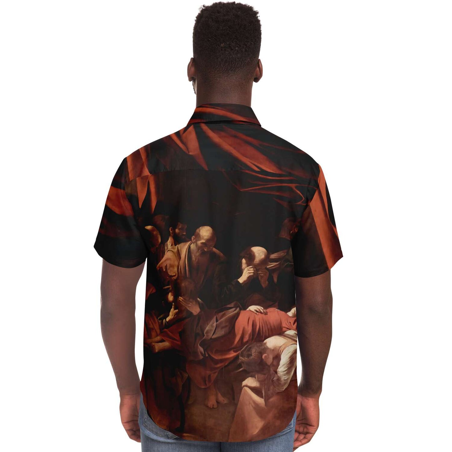 CARAVAGGIO DEATH OF THE VIRGIN BUTTONED SHIRT
