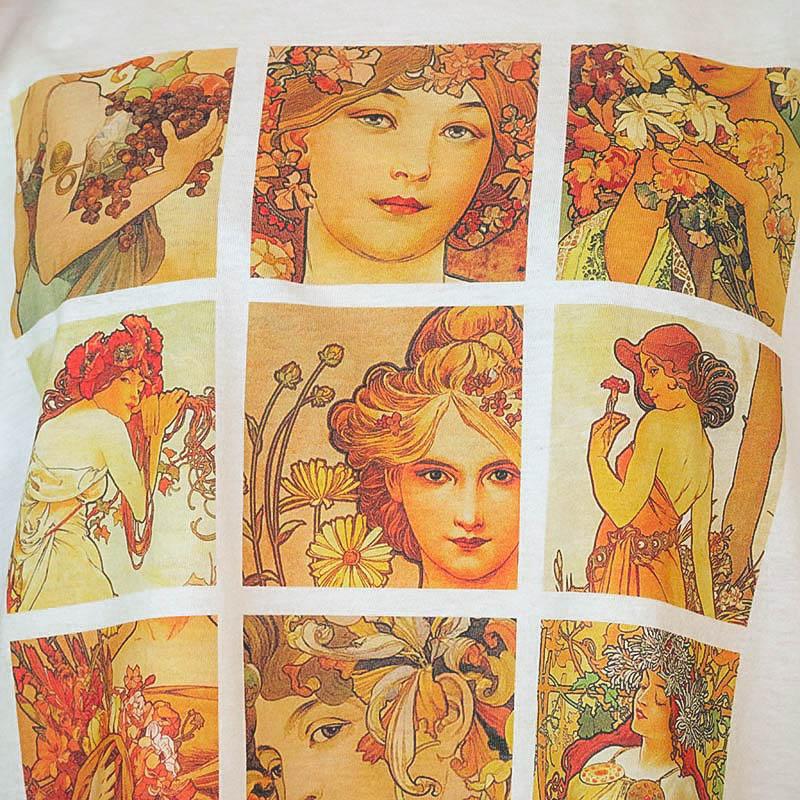 Alphonse Mucha Grid T-shirt