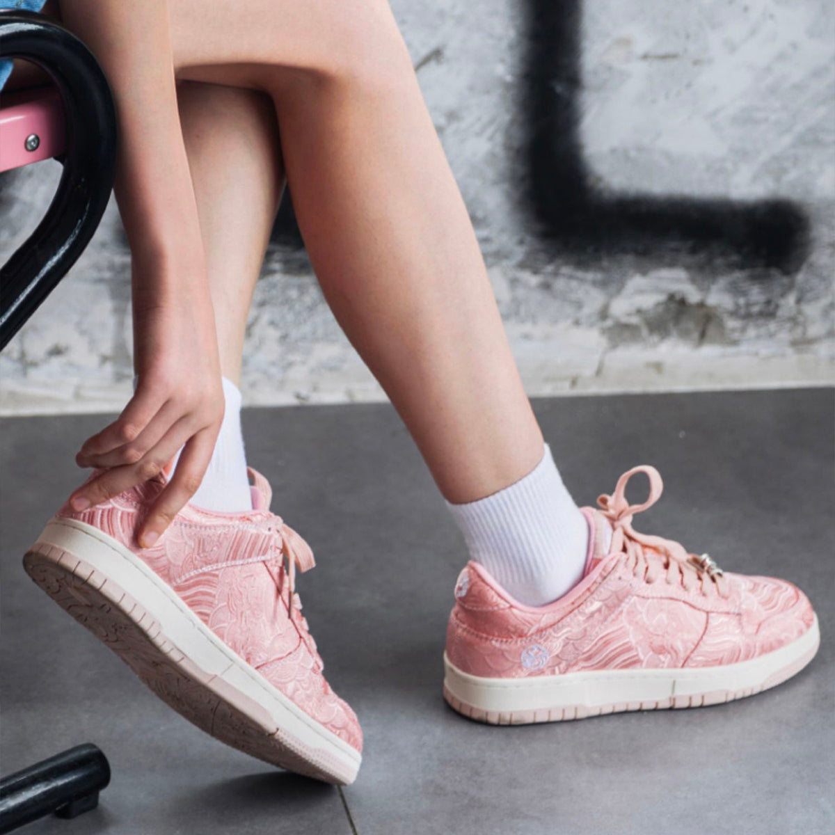 Nihonga inspired Silk Sneakers