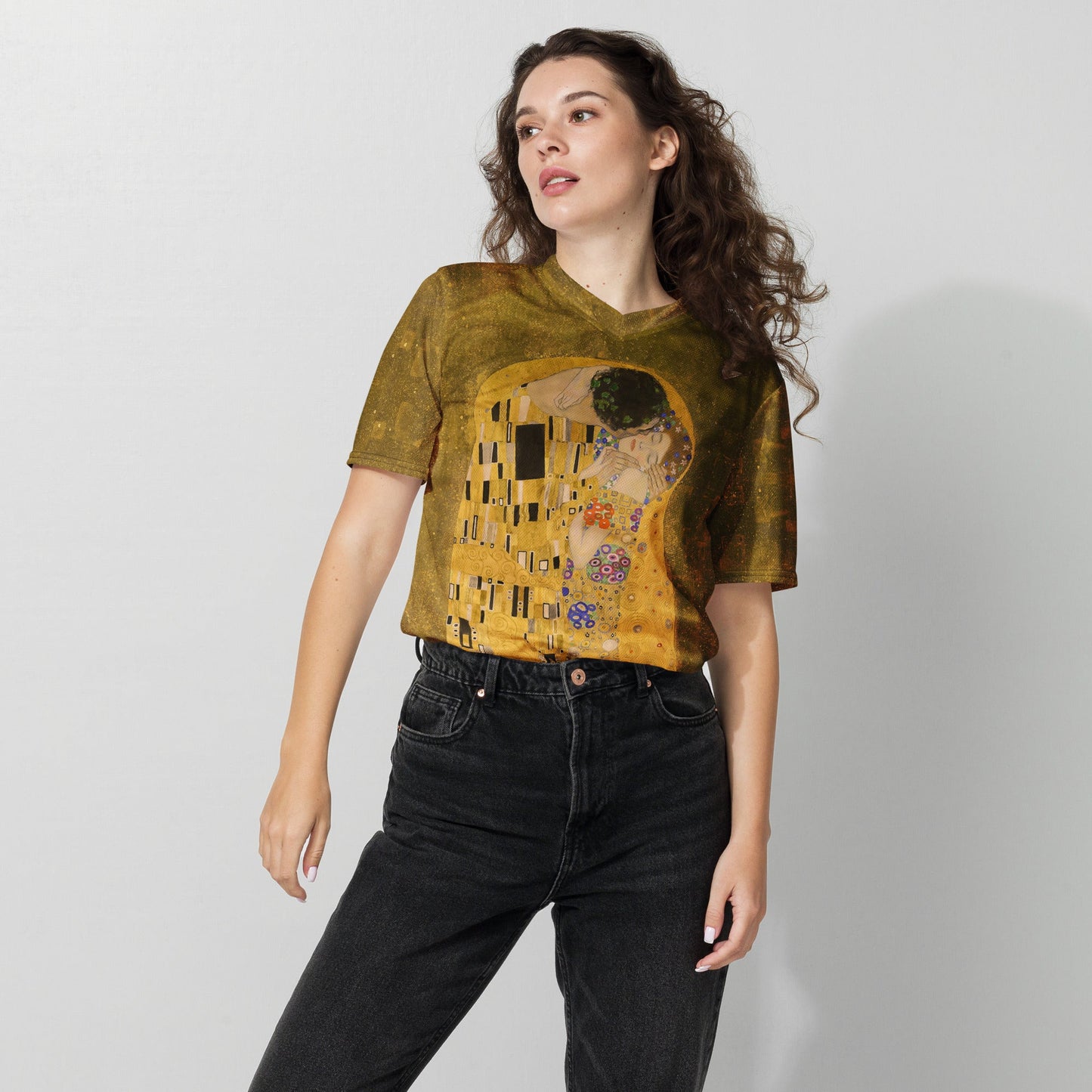 Klimt The Kiss unisex sports jersey