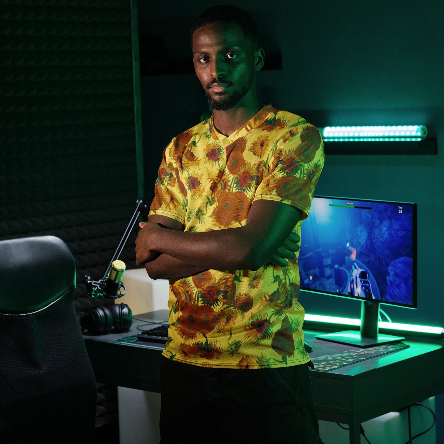 Sunflowers unisex sports jersey