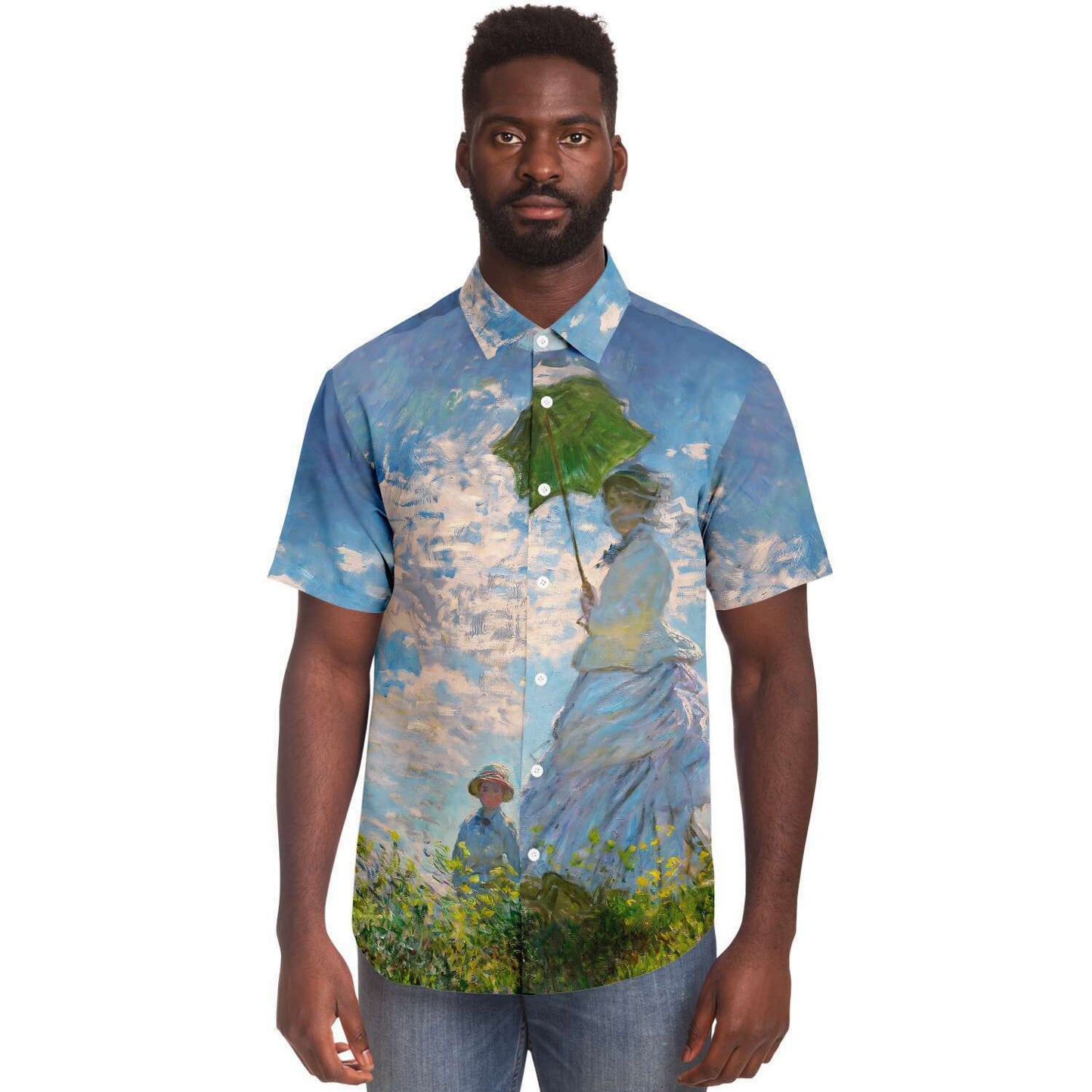 MONET Woman with a Parasol Buttoned Shirt