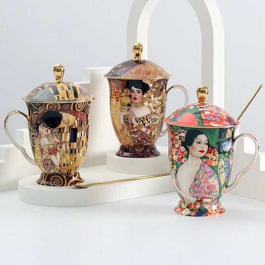 Gustave Klimt Tea cup with lid