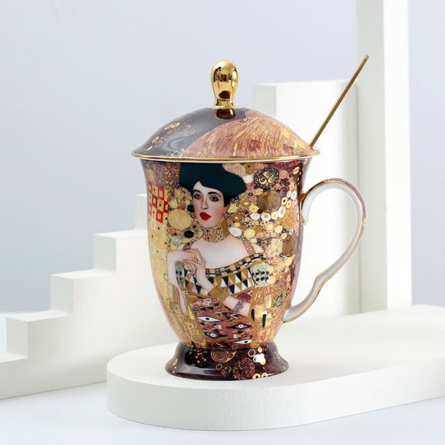 Gustave Klimt Tea cup with lid