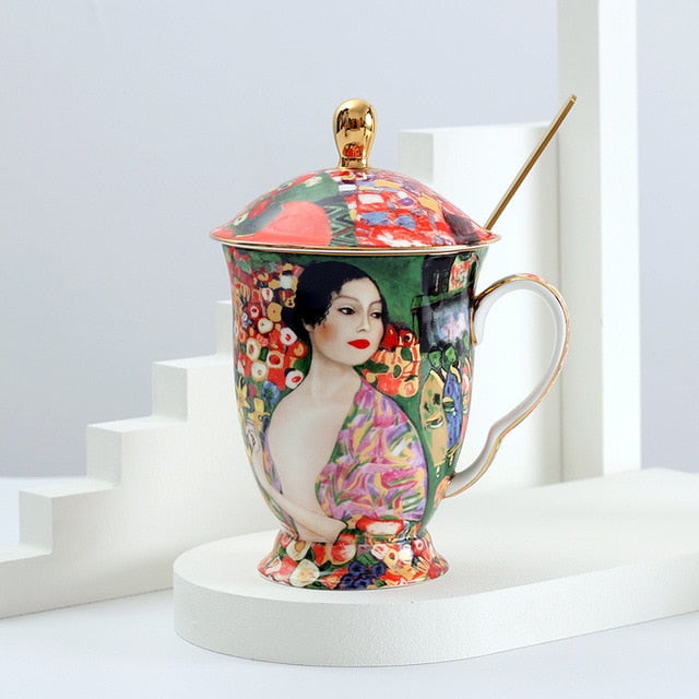 Gustave Klimt Tea cup with lid